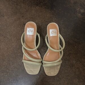 DV Dolce Vita Light Green Strappy Sandals
